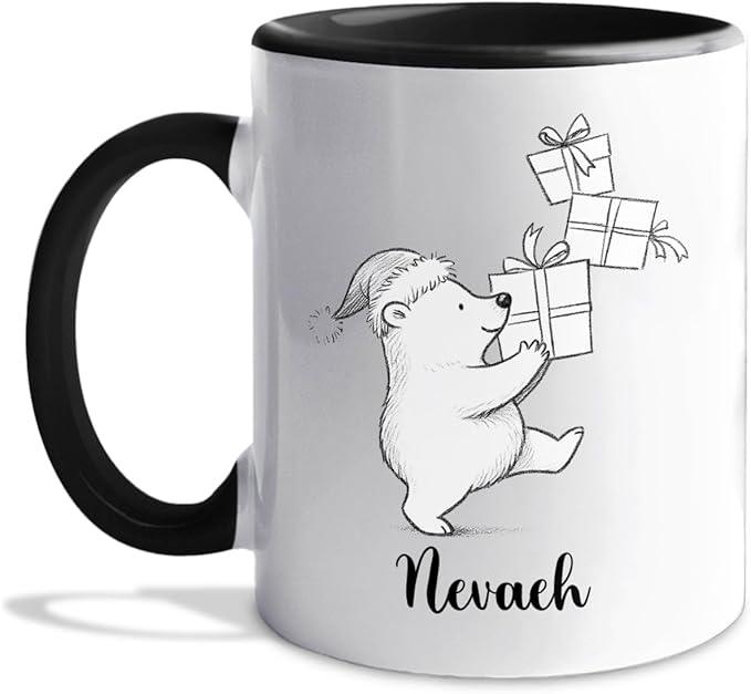 Polar Ceramic Coffee Mug 11 15 Oz, Personalized Polar Lover Coffee Cup Gift For Family Best Friends Sister Brother, Custom Polars Accent Mug Cup With Name, Polars Bear White Mugs Gift For Birthday