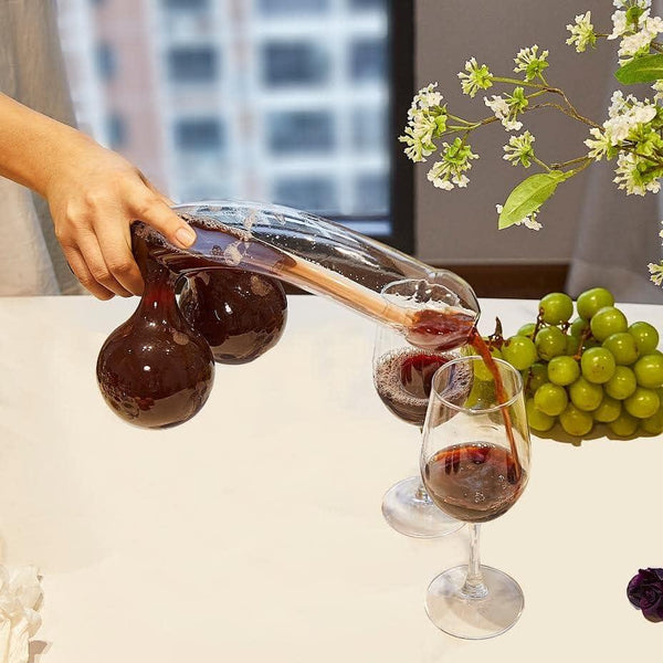 Funny Penis Whiskey Decanter - Unique & Funny Glass Container for Scotch, Tequila, Brandy, Rum, Bourbon & Other Drinks - Gift Accessories, Gag Gifts, Party Wine Glass Decanter Funny Penis