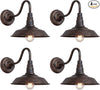 4-Pack Outdoor Gooseneck Barn Light 10