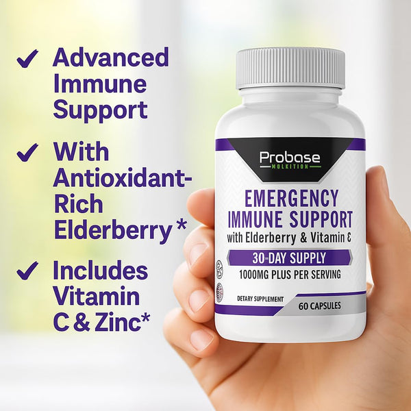 Probase Nutrition Emergency Immune Support 60 Capsules 30-Day Supply