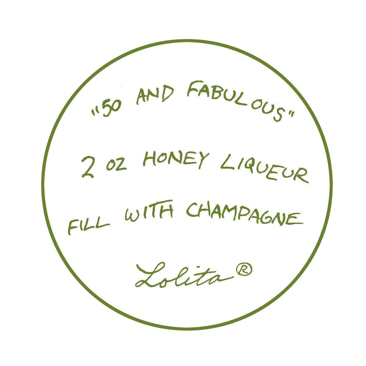 Lolita Glassware 50 & Fabulous Wine Glass #GLS11-5585J