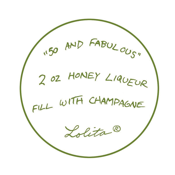 Lolita Glassware 50 & Fabulous Wine Glass #GLS11-5585J
