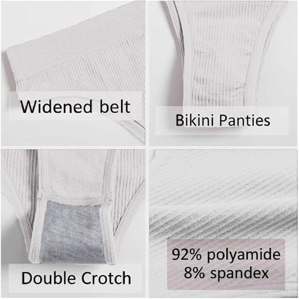 Talmont Seamless Ribbed Bra & Panty Set – Soft, Stretchy Lounge Lingerie with Removable Pads