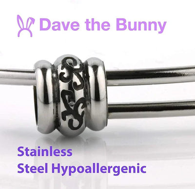 Unicorn on Hind Legs with Tail touching Mane Fancy Charm Bangle