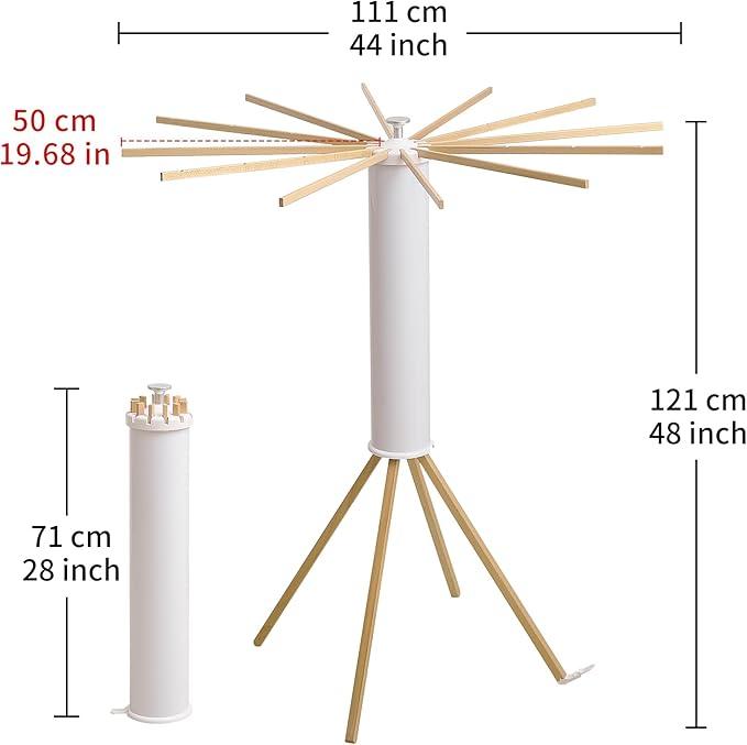 Clothes Drying Rack 4 Legs,Laundry Hanger Dryer Rack,Portable Drying Rack,Foldable Drying Rack-Drying Rack Clothing Laundry Bedroom Household Wooden-12rods