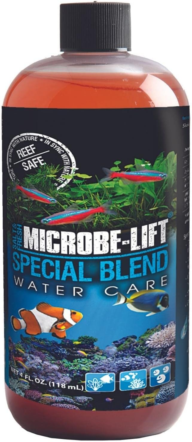 Microbe-Lift SBH04 Special Blend Aquarium and Fish Tank Cleaner for Freshwater and Saltwater, 4 Ounces