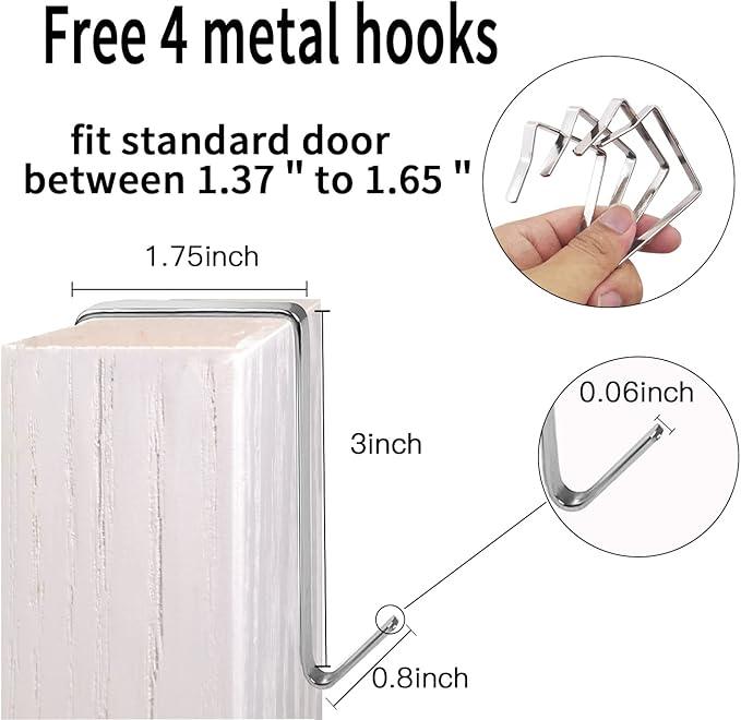 2 Pack Extra Large Hanging Over Door Shoe Organizers,closet shoe organizer shoe rack organizer shoe storage,12+6 Crytal Pockets,8Hooks,black (59