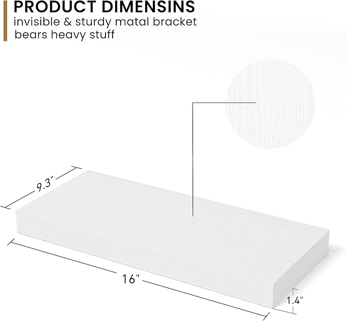 Fun Memories Deep Floating Shelves - 16