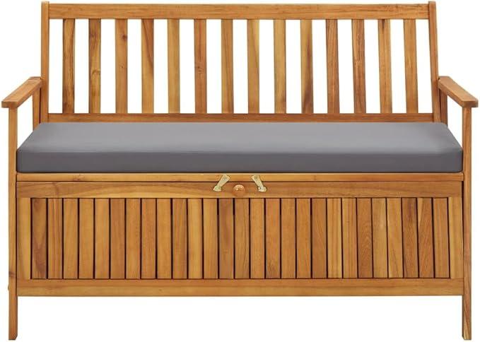 vidaXL Patio Storage Bench 47.2