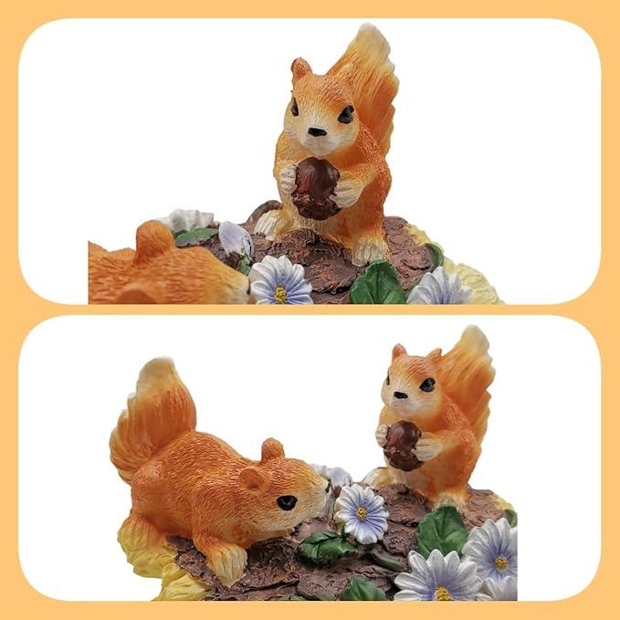 Squirrel Statues Gutter Downspout Extension Statues Garden Decoration,Resin Statue Outdoor Decor,Animal Downspout Diverter,Decorative Gutter Extension,3