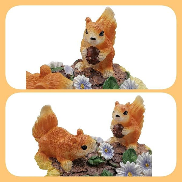 Squirrel Statues Gutter Downspout Extension Statues Garden Decoration,Resin Statue Outdoor Decor,Animal Downspout Diverter,Decorative Gutter Extension,3