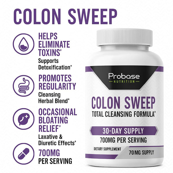 Probase Nutrition Colon Sweep 60 Capsules 30-Day Supply