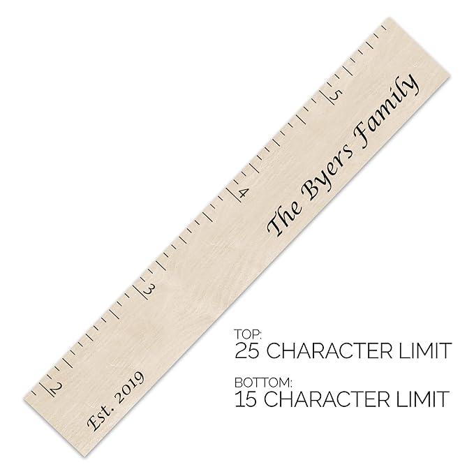 Personalized Growth Chart for Wall - Kids Height Ruler, Wooden Growth Chart for Kids, Wall Ruler for Kids Height Measurement and Height Growth Chart for Home - Kids Sizing Chart