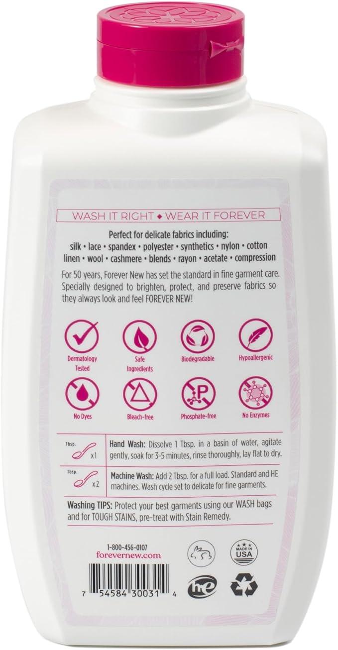 Forever New 32oz Liquid Unscented Fabric Care Wash 2 Pack (64oz Total) Natural Laundry Detergent