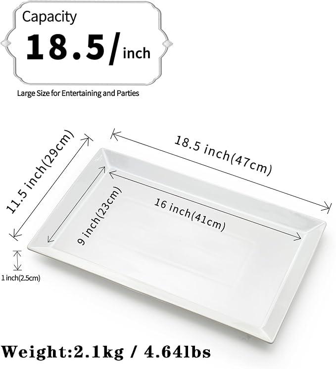 MIECOO Large Serving Platter, 18.5