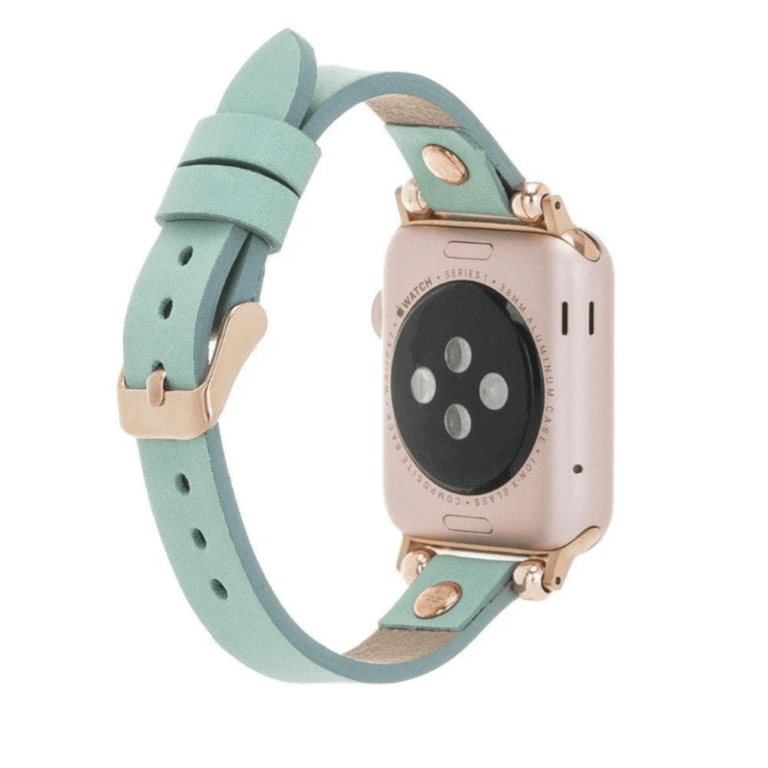 Apple Watch Mint Green Leather Strap - Detroit