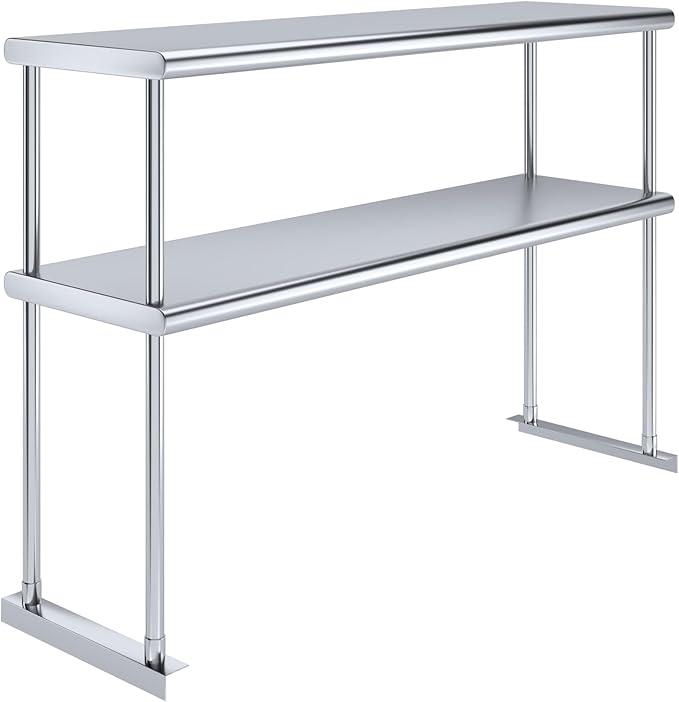 AmGood Double OverShelf Stainless Steel NSF - Many (48