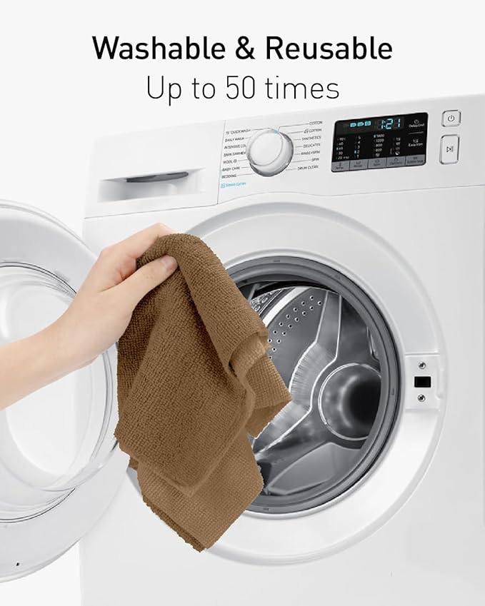 Fantasticlean Microfiber Cleaning Cloth Roll -40 Pack, Tear Away Microfiber Towels, 12