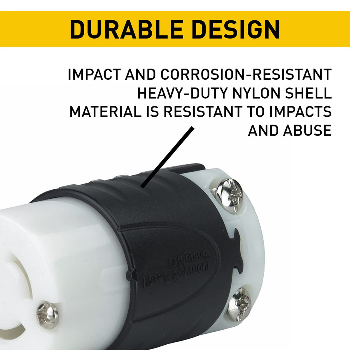 Pass & Seymour L1630-C Turnlok Connector, 30A 480V, NEMA L16-30R