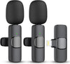 Wireless Lavalier Microphone for iPhone iPad Dual Clip On Mic 2 Pack Lightning