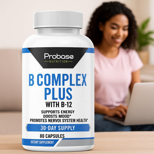 Probase Nutrition B Complex Plus with B-12 60 Capsules 30-Day Supply