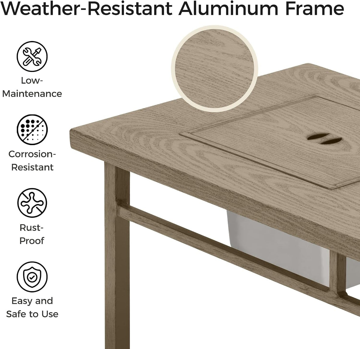 Aluminum Propane Fire Pit Table - 47