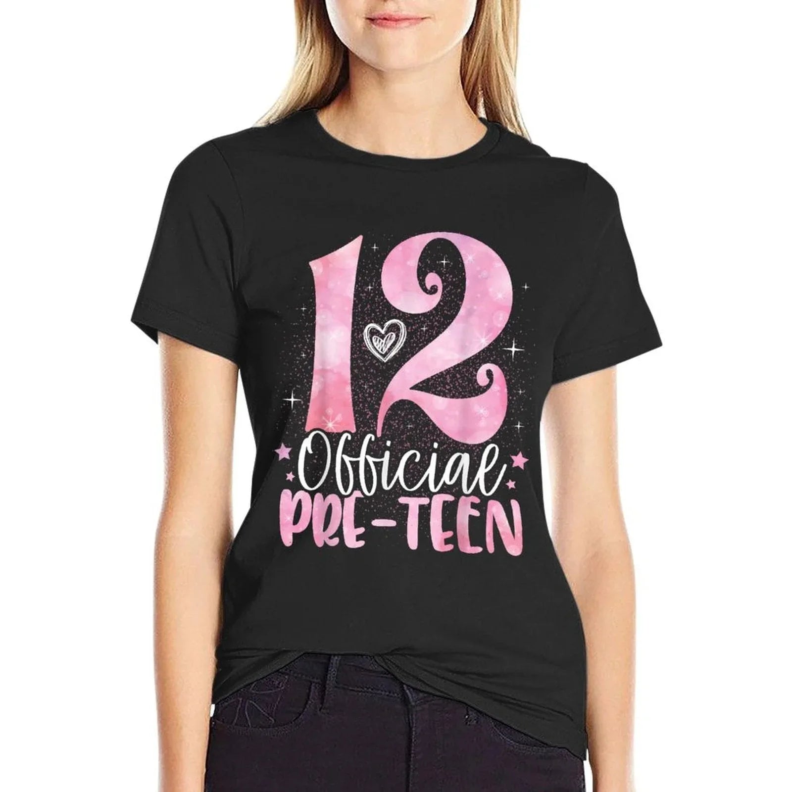 12 Official Pre-Teen 12th Birthday Girl 12 Year Old T-Shirt