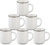 Ceramic Coffee Mug 12 oz Porcelain Coffee Mugs Set of 6 - Ceramic Coffee Cups with Handle and Speckled Patterns for Latte, Tea, Cocoa, Milk, Cappuccino, Microwave & Dishwasher Safe