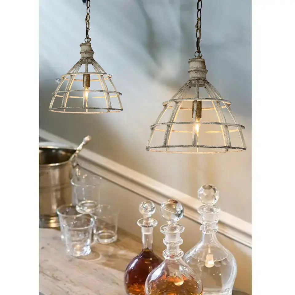 White Iron Pendant Lamp