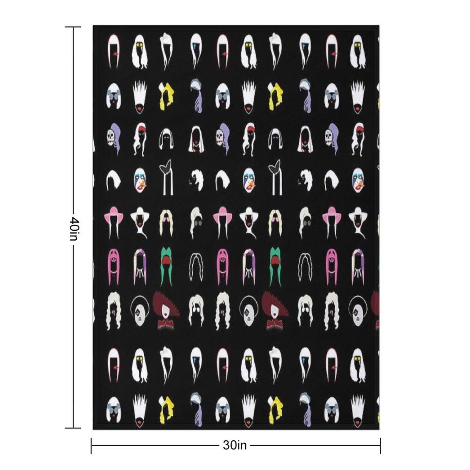 Lady Gaga Portrait Throw Blanket