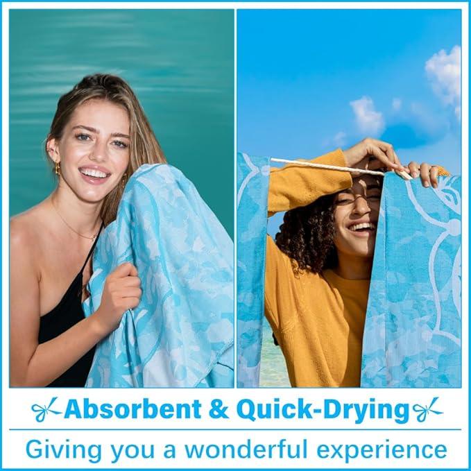Oversized Turkish Beach Towel Blanket XXL Cotton Sandproof Towels Boho Woven Extra Large Big Sand Free Giant Throw Thick Blankets Huge Quilt XL Picnic Camping Necessities Cloud For Adult Gifts