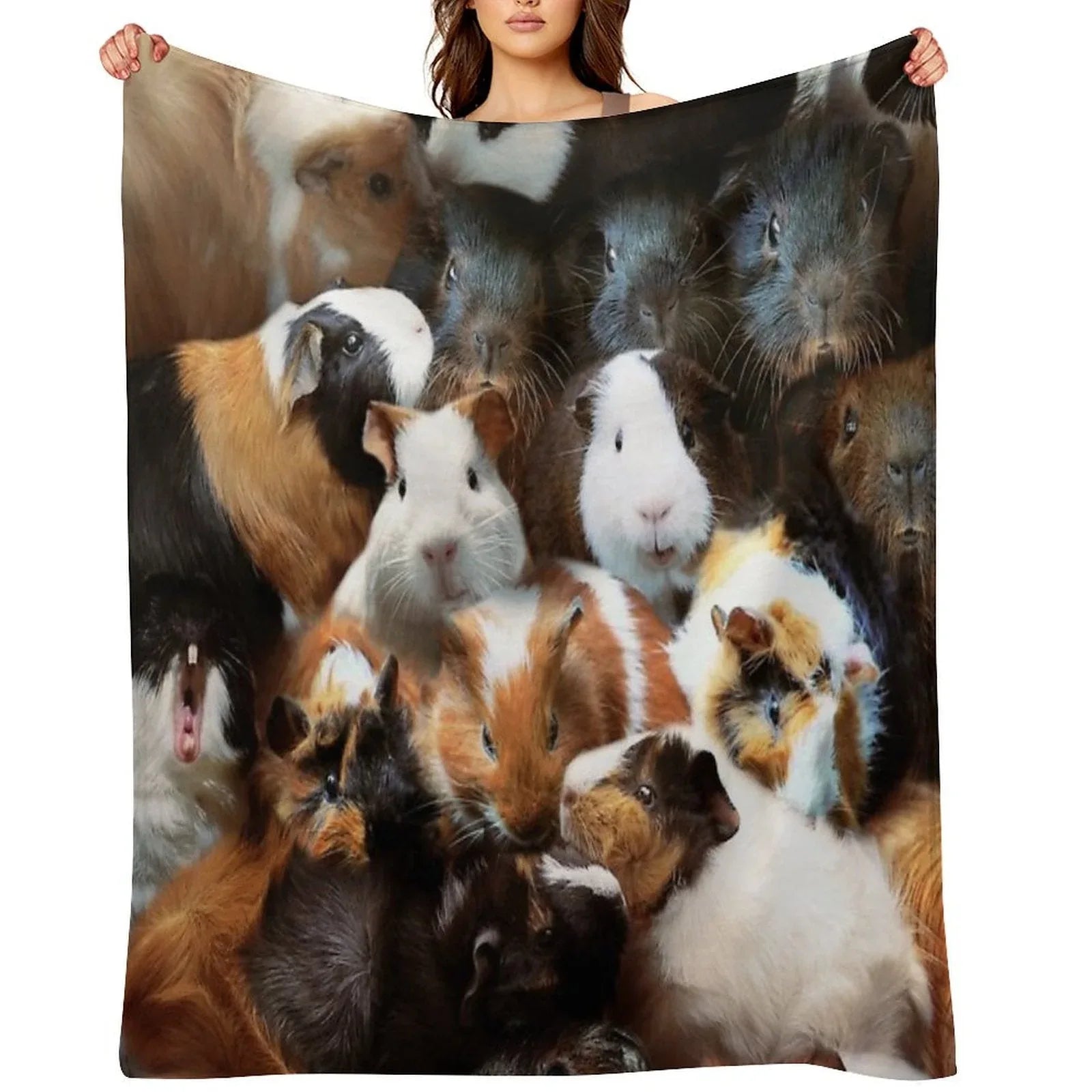 Guinea Pigs Throw Blanket