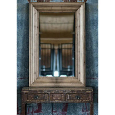 Rectangle Pine Frame Mirror - Large