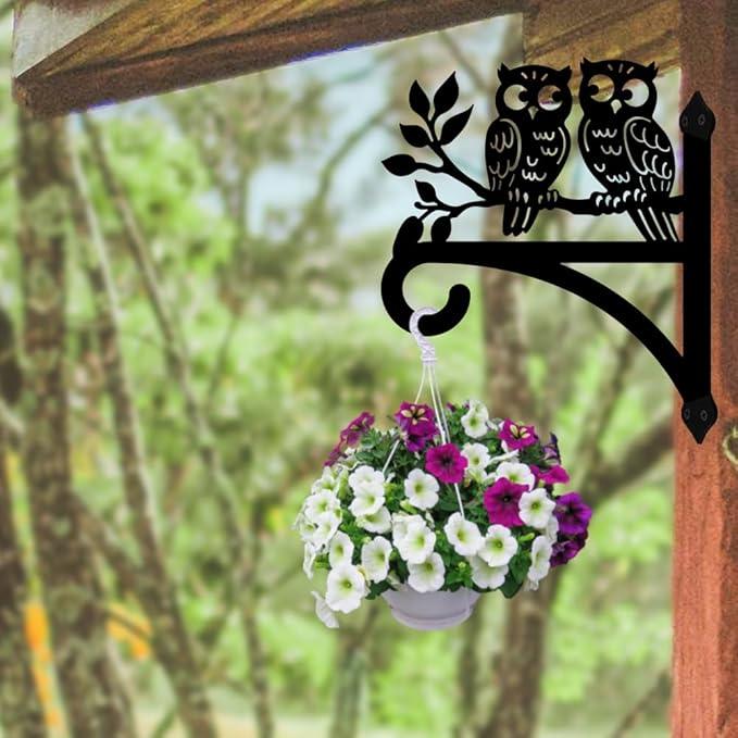 peacoblue Iron Plant Hangers Hooks for Outdoor Indoor Hanging Plants Flower Fern Pots Lantern Bird Feeder Wind Chimes, 12