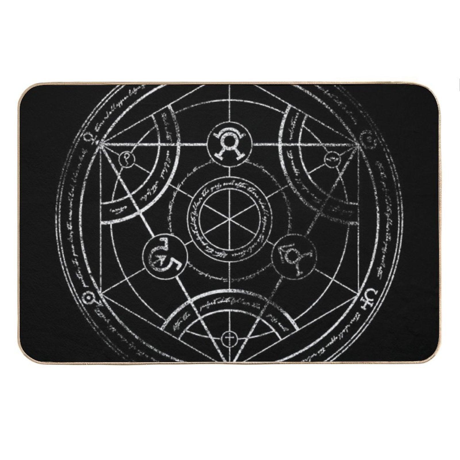 Human Transmutation Circle - Chalk Bath Mat