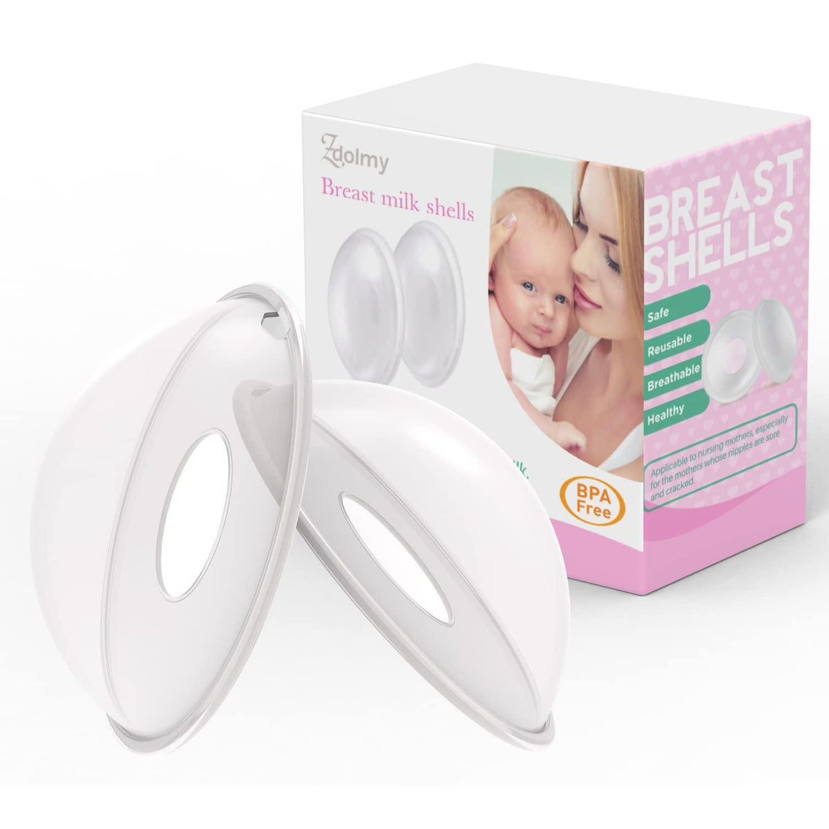 Breast Shells Milk Saver Nursing Cups, BPA-Free, 2 Pack