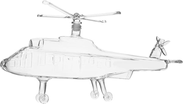 Helicopter Wine & Whiskey Decanter Black Hawk Chopper 8