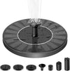 Solar Fountain Pump for Bird Bath, 1.4W Water Fountain with 6 Nozzles Solar Powered Fountain Pump for Bird Bath, Garden, Pond, Pool, Outdoor
