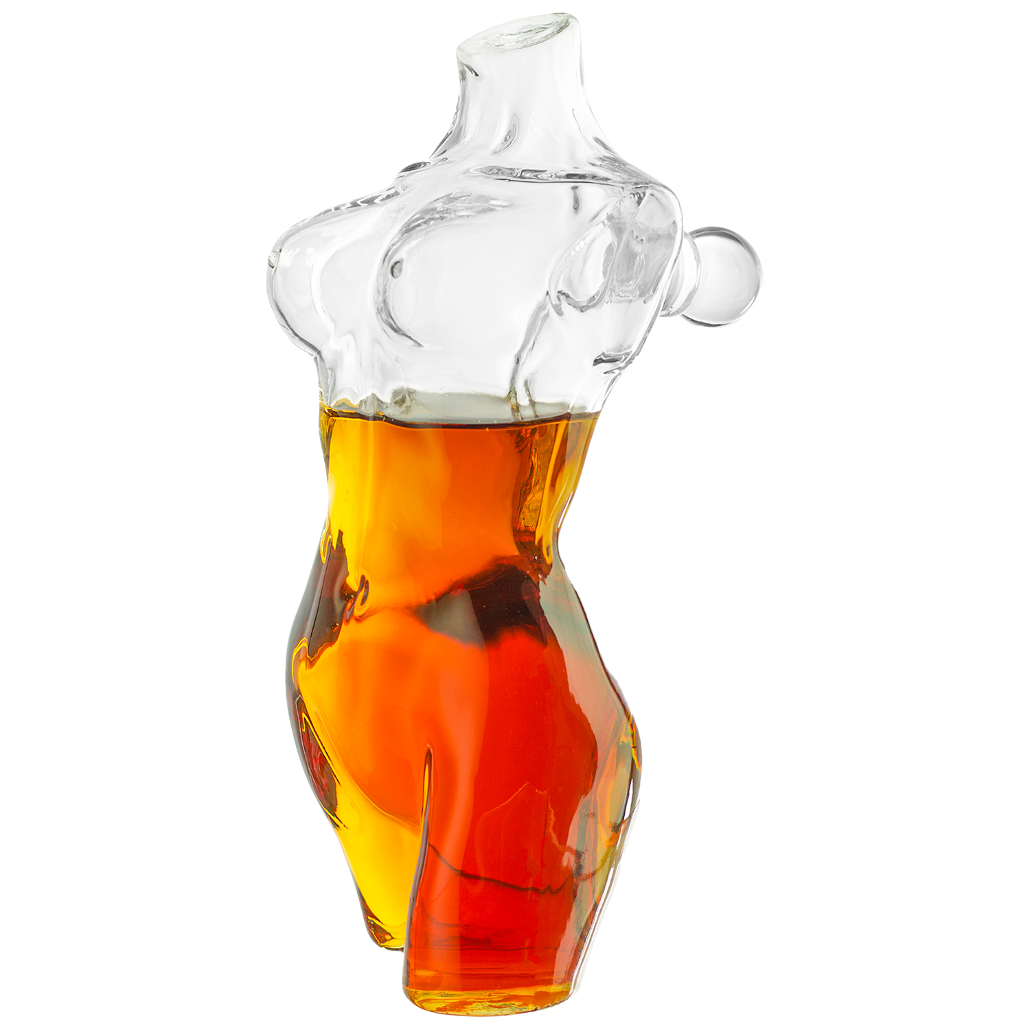 Lady Body Sculpture Whiskey & Wine Decanter Elegant Glass Female Bust Perfect for Home Decoration 750ml by The Wine Savant