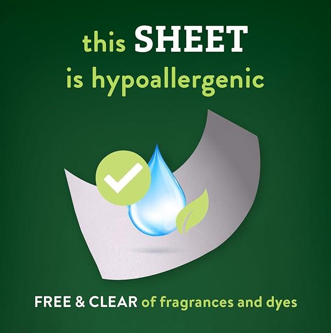 Biokleen Laundry Detergent Sheets - Dye & Fragrance Free, Hypoallergenic, Enzymatic Cleaner, Stain Remover, Bio Active Formula, No Plastic Jug, Unscented, 100 Loads