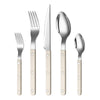Khen Cream Cutlery Set of 20 –18/8 Stainless Steel Flatware