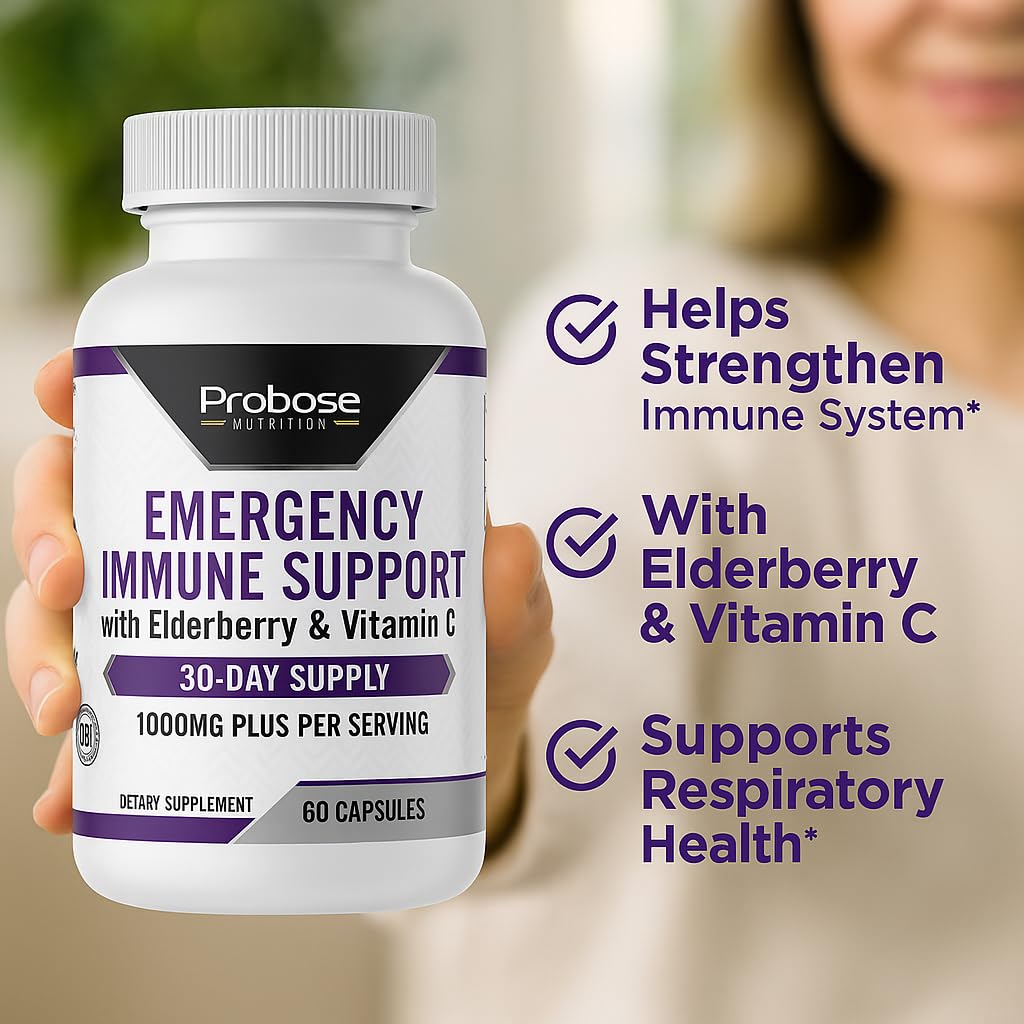 Probase Nutrition Emergency Immune Support 60 Capsules 30-Day Supply