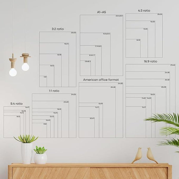 Homeforia A1 Poster Frame Gold, High End Metal 23.4 x 33.1 inches Large Picture Frames with Mat 16.5 x 23.4 for Photo, A1 Size Frames Matted to A2 Print, 23.4x33.1 Thin Frame, Tempered Glass, Set of 1