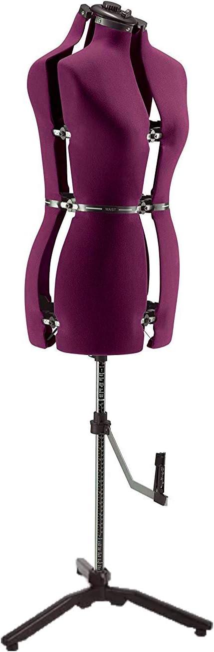 FAMILY DRESSFORM Small Adjustable Mannequin Dress Form - Burgundy - Gifts for You 'n Me