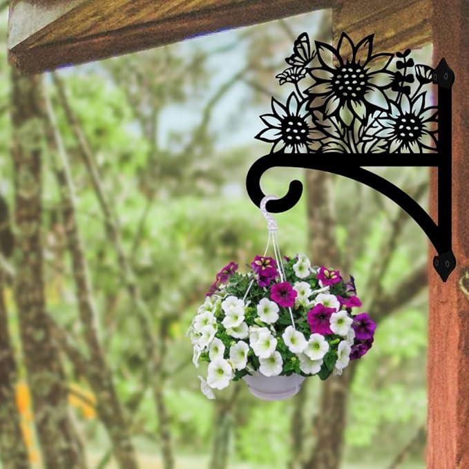 Peacoblue Iron Plant Hangers Hooks for Outdoor Indoor Hanging Plants Flower Fern Pots Lantern Bird Feeder Wind Chimes, 12