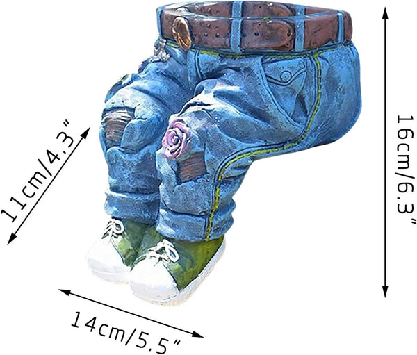 Garden Art Jeans Garden Decoration Ornaments Flower pot resin artifact Garden design planting decoration