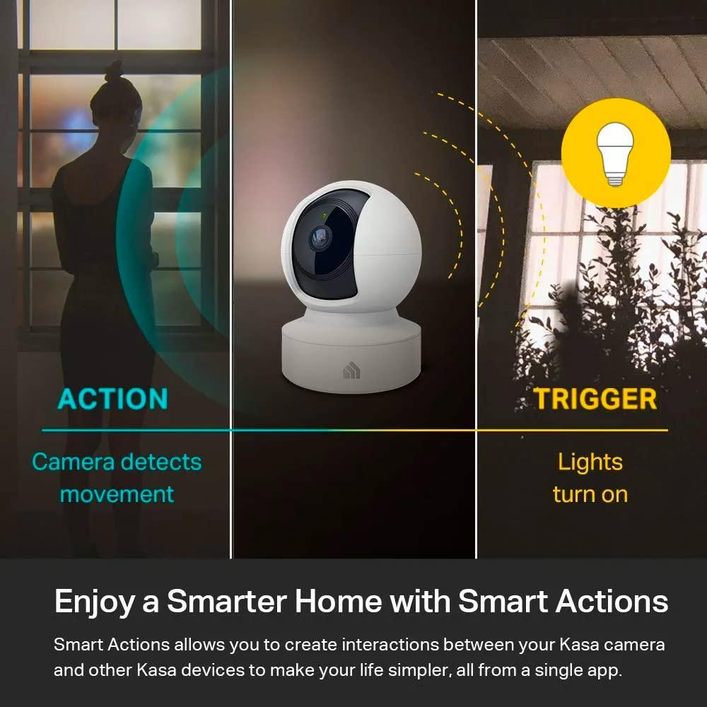 Kasa Indoor Pan/Tilt Smart Security Camera, 1080p, Night Vision