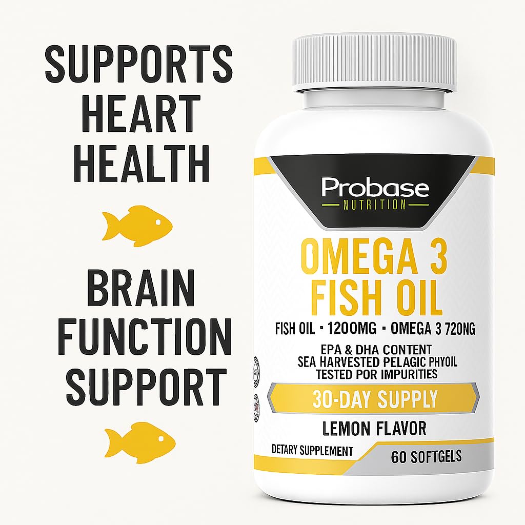 Omega 3 Fish Oil 30 Softgels 30-Day Supply