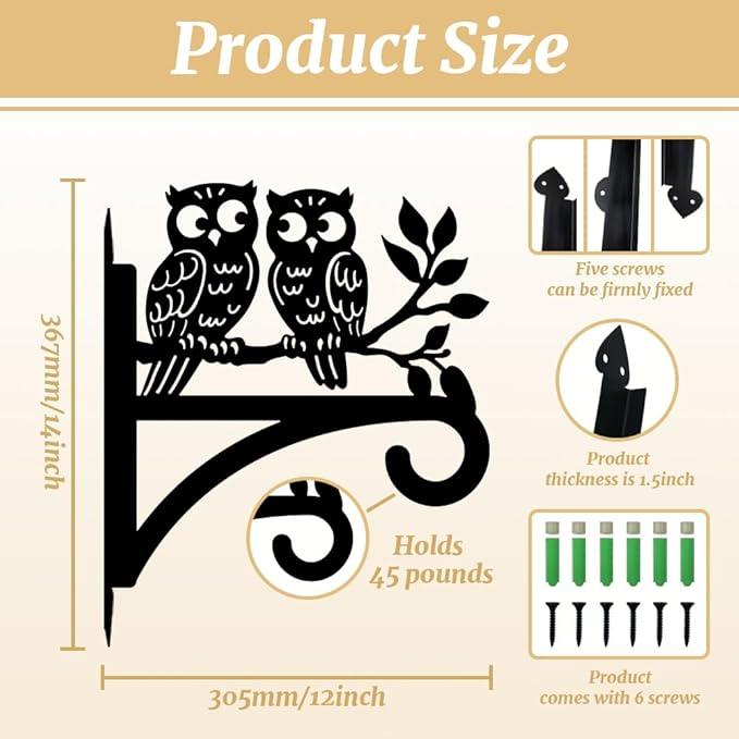peacoblue Iron Plant Hangers Hooks for Outdoor Indoor Hanging Plants Flower Fern Pots Lantern Bird Feeder Wind Chimes, 12