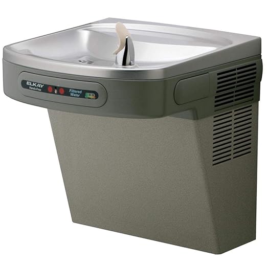 Elkay Cooler Wall Mount ADA Hands-Free Filtered, 8 GPH Light Gray Granite